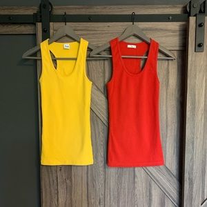 Set of 2 TNA racer-back tanks, Small